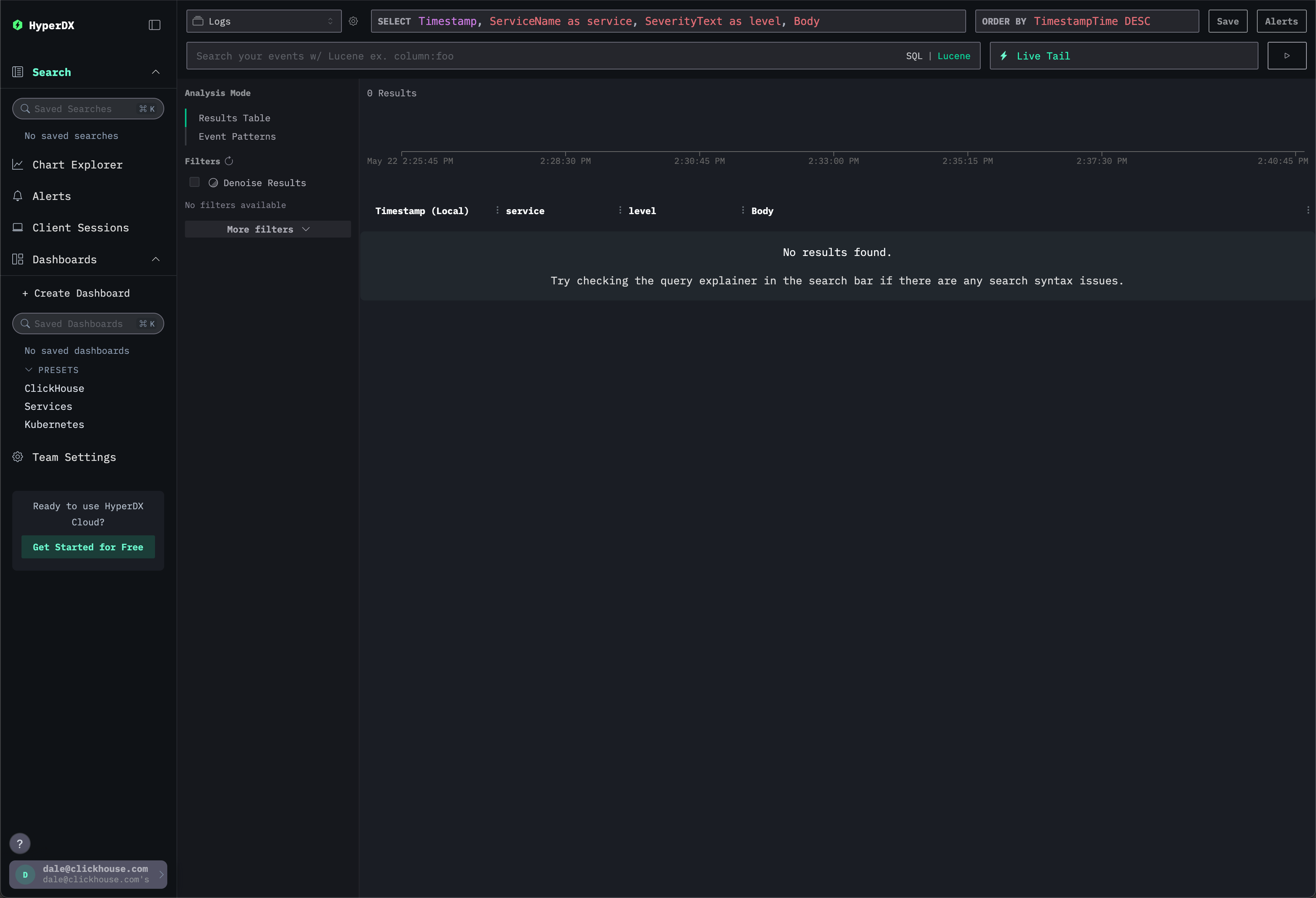 ClickStack UI